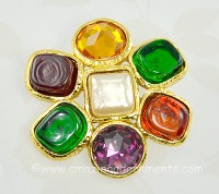 Chanel Gripoix Glass Brooch