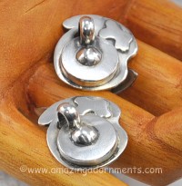 Sam Kramer Modernist Sterling Cufflinks