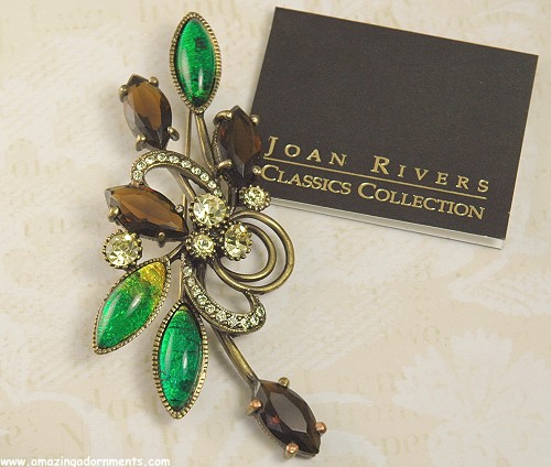 Joan Rivers Floral Pin