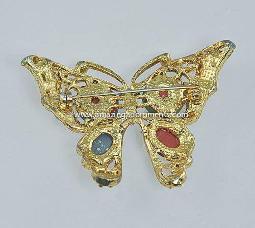 Unsigned Butterfly Brooch