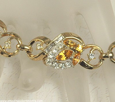 Trifari 1950s Rhinestone Bracelet