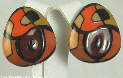 Eisenberg Artist Series Enamel Earrings