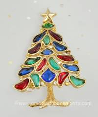 Crown Trifari Christmas Tree Pin