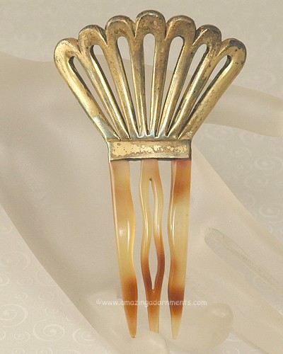 Auguste Bonaz Art Deco Hair Comb