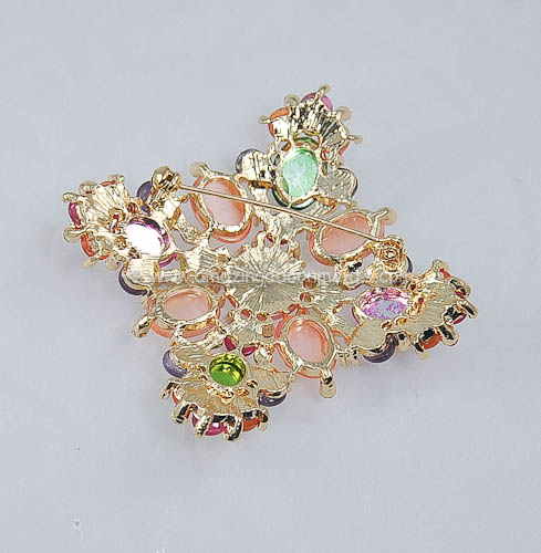 Multi Colored Glass Brooch