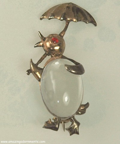 Norma Sterling Jelly Belly Pin