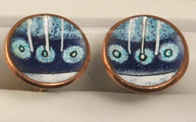 Virgil Cantini Enamel Cufflinks