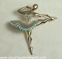 Vintage Bocuher Dancer Brooch