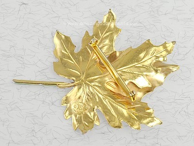 Original by Robert Vintage Leaf Brooch