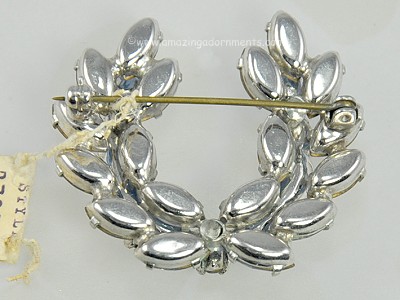 Rhinestone Brooch with Kramer Hang-tag