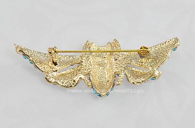 Contemporary Rhinestone Figural Pin