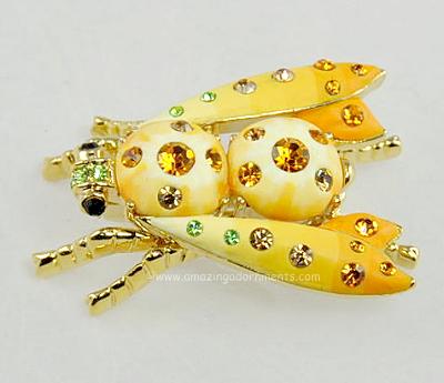 Rhinestone and Thermoplastic Insect Pin