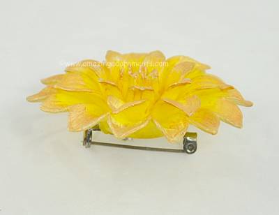 Vintage Celluliod Flower Brooch