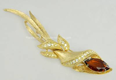 Vintage Signed Sarah Coventry High Fashion Flower Brooch