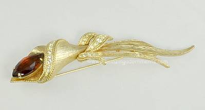 Vintage Signed Sarah Coventry High Fashion Flower Brooch