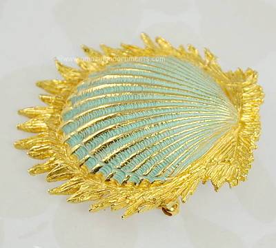 Mimi Di N Vintage Enamel Shell Pin