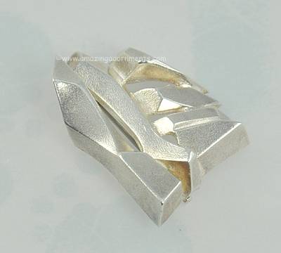 Vintage Signed Lapponia Sterling Silver Sail Boat Brooch