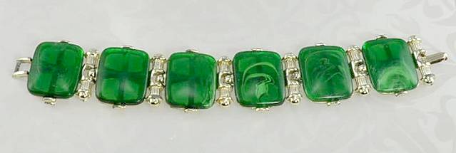 Vintage Green Thermoplastic Bracelet